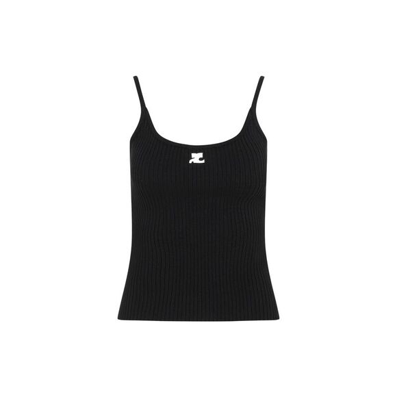 Courreges Rib Knit Tank Top Women